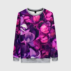 Свитшот женский Тюльпановый сад, цвет: 3D-меланж