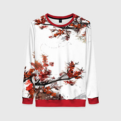 Свитшот женский САКУРА, цвет: 3D-красный