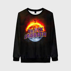 Женский свитшот Black Sabbath земля в огне