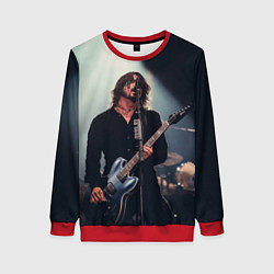 Свитшот женский Dave Grohl: Rock Star, цвет: 3D-красный