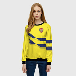 Свитшот женский Arsenal FC: Yellow style, цвет: 3D-черный — фото 2