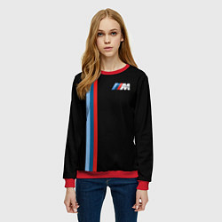 Свитшот женский BMW BLACK COLLECTION БМВ, цвет: 3D-красный — фото 2