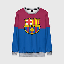 Свитшот женский Barcelona FC: Duo Color, цвет: 3D-меланж