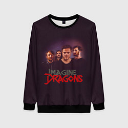 Свитшот женский Группа Imagine Dragons, цвет: 3D-черный