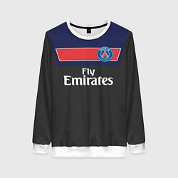 Свитшот женский FC PSG: Fly Emirates, цвет: 3D-белый