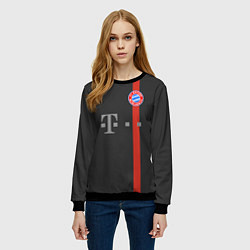 Свитшот женский Bayern FC: Black 2018, цвет: 3D-черный — фото 2