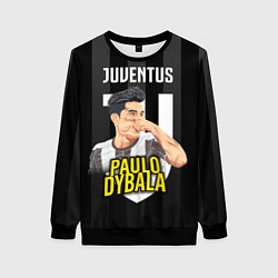 Свитшот женский FC Juventus: Paulo Dybala, цвет: 3D-черный