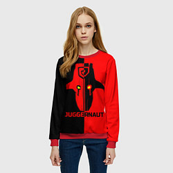 Свитшот женский Juggernaut Blood, цвет: 3D-красный — фото 2