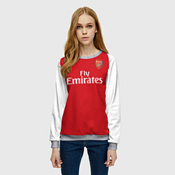 Свитшот женский FC Arsenal: Henry Home 17/18, цвет: 3D-меланж — фото 2