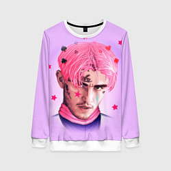 Свитшот женский Lil Peep: Pink Edition, цвет: 3D-белый