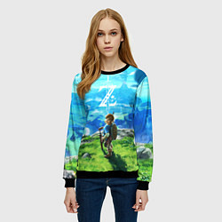 Свитшот женский Z-Link, цвет: 3D-черный — фото 2