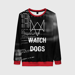 Свитшот женский Watch Dogs: Hacker, цвет: 3D-красный