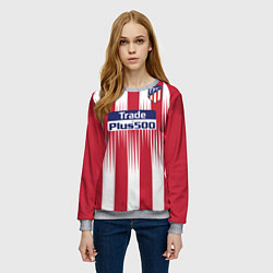 Свитшот женский FC Atletico Madrid: Griezmann Home 18/19, цвет: 3D-меланж — фото 2