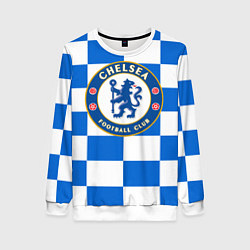 Свитшот женский FC Chelsea: Grid, цвет: 3D-белый