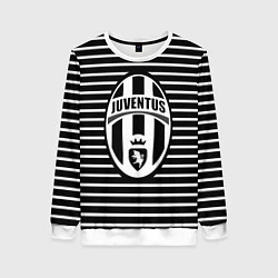 Свитшот женский FC Juventus: Black Lines, цвет: 3D-белый