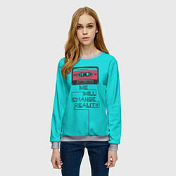 Свитшот женский We Will Change Reality, цвет: 3D-меланж — фото 2