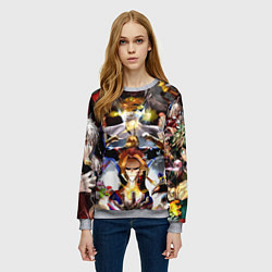 Свитшот женский My Hero Academia, цвет: 3D-меланж — фото 2