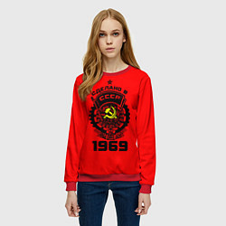 Свитшот женский Сделано в СССР 1969, цвет: 3D-красный — фото 2