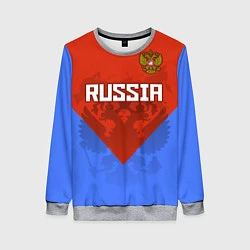 Женский свитшот Russia Red & Blue