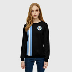 Свитшот женский Манчестер Сити, цвет: 3D-черный — фото 2