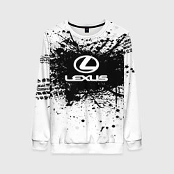 Свитшот женский Lexus: Black Spray, цвет: 3D-белый
