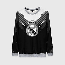 Свитшот женский FC Real Madrid: Black Style, цвет: 3D-меланж