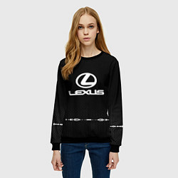 Свитшот женский Lexus: Black Abstract, цвет: 3D-черный — фото 2
