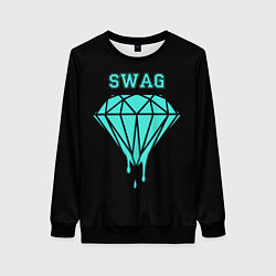 Свитшот женский Swag diamond, цвет: 3D-черный