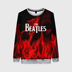 Женский свитшот The Beatles: Red Flame