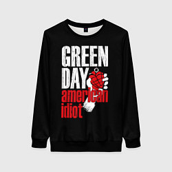 Свитшот женский Green Day: American Idiot, цвет: 3D-черный