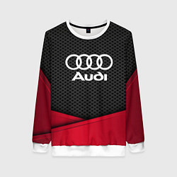 Свитшот женский Audi: Grey Carbon, цвет: 3D-белый