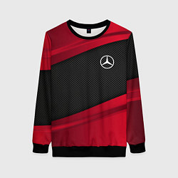 Свитшот женский Mercedes Benz: Red Sport, цвет: 3D-черный