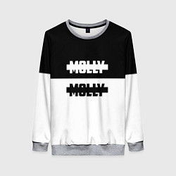 Свитшот женский Molly: Black & White, цвет: 3D-меланж