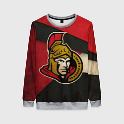 Свитшот женский HC Ottawa Senators: Old Style, цвет: 3D-меланж