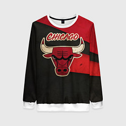 Свитшот женский Chicago Bulls: Old Style, цвет: 3D-белый