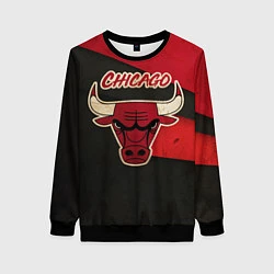 Свитшот женский Chicago Bulls: Old Style, цвет: 3D-черный