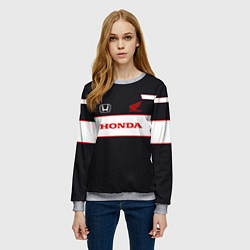 Свитшот женский Honda Sport, цвет: 3D-меланж — фото 2