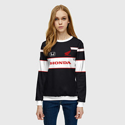 Свитшот женский Honda Sport, цвет: 3D-белый — фото 2
