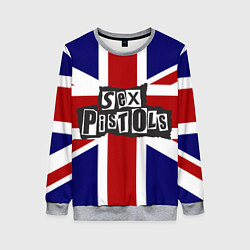 Свитшот женский Sex Pistols UK, цвет: 3D-меланж