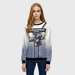 Свитшот женский Warhammer 40000: Tau Empire, цвет: 3D-черный — фото 2