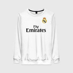 Свитшот женский FC Real Madrid: Ramos Home 18-19, цвет: 3D-белый