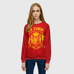 Свитшот женский La Furia, цвет: 3D-красный — фото 2