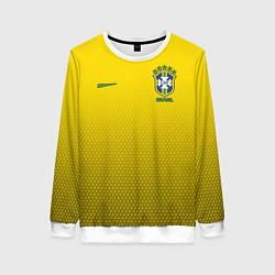 Свитшот женский Brazil Team: WC 2018, цвет: 3D-белый