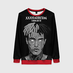 Свитшот женский XXXTentacion: 1998-2018, цвет: 3D-красный