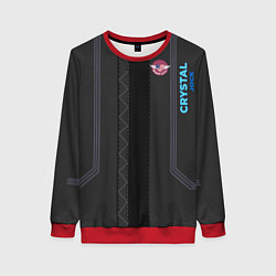 Свитшот женский Cyberpunk 2077: Crystal Jock, цвет: 3D-красный