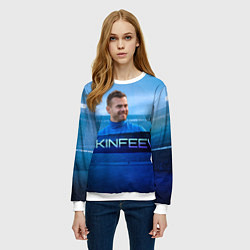 Свитшот женский Akinfeev, цвет: 3D-белый — фото 2