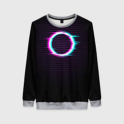 Свитшот женский Глич-кольцо, цвет: 3D-меланж
