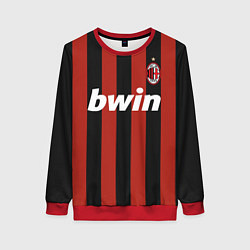 Свитшот женский AC Milan: Ronaldo Retro, цвет: 3D-красный