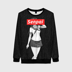 Женский свитшот Senpai: School Girl