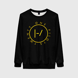 Свитшот женский 21 Pilots: Light Logo, цвет: 3D-черный